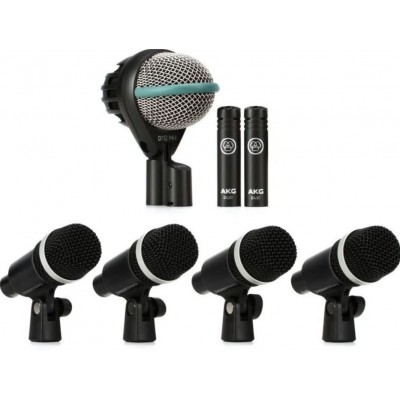 AKG DRUMSET CONCERT 1 Davul Mikrofon Set 7'li Caseli