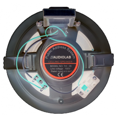 Audiolab TH06-B 6,5" Tavan Hoparlörü  15 Watt/100V/8 Ohm (Siyah)