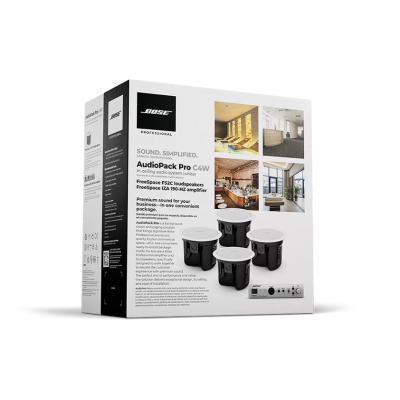 Bose AudioPack Pro C4W Cafe Restaurant Tavan Hoparlörü Ses Sistemi Seti