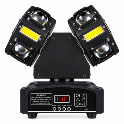 Gold Audio LED-E037 Çift Başlıklı Moving Head Beam Robot 120 Watt