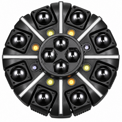 Gold Audio LED-E101 8 Kollu RGBW Bee Eye / Lazer Çoklu Efekt Işığı