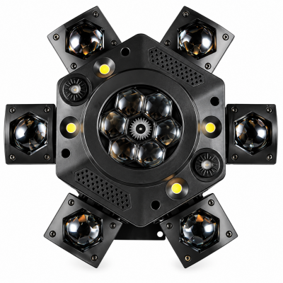 Gold Audio LED-E061 6 Kollu Beam Gobo Strobe ve Lazer Işık 120Watt