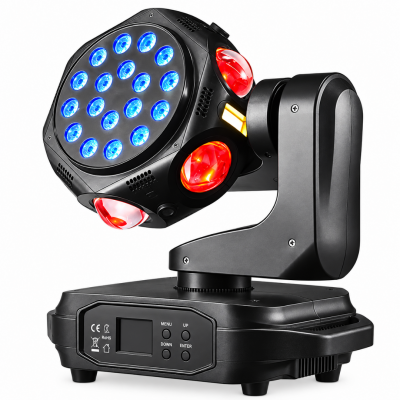  Gold Audio LED-M6BP 6x20 Watt RGBW Laser Moving Head Robot