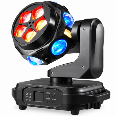 Gold Audio LED-M6BBE 6x20 Watt RGBW B-EYE Laser  Moving Head Robot