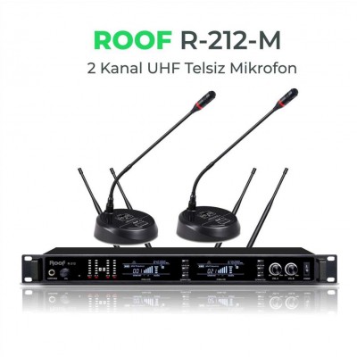 Roof 212M 2 li Kablosuz Kürsü Mikrofonu