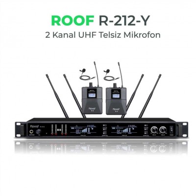 Roof R212Y 2 li Kablosuz Yaka Mikrofonu