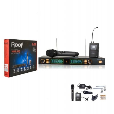 Roof R202EY 2 li Kablosuz El + Yaka Mikrofonu