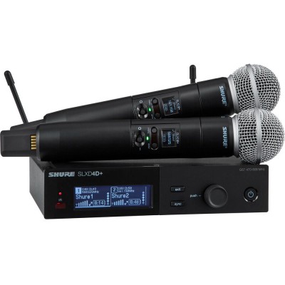 Shure SLXD24D+/58 2'li Kablosuz El Mikrofonu