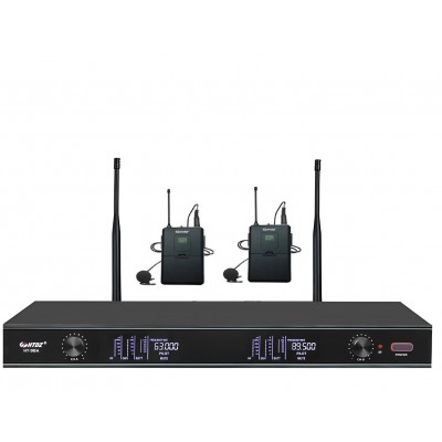 Htdz HT-99A Yaka Çift Yaka Kablosuz Mikrofon Seti