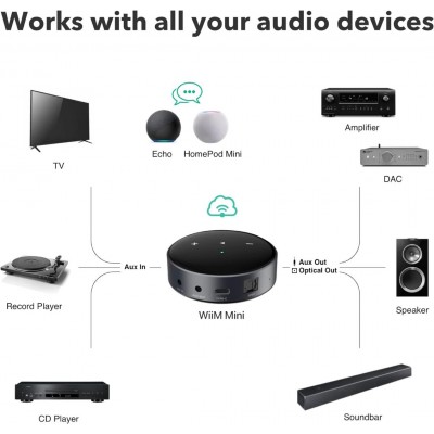 WiiM Mini Wireless Bluetooth Network Player Oynatıcı
