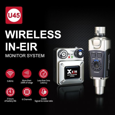 Xvive XV-U45 In Ear Kablosuz Monitör Set