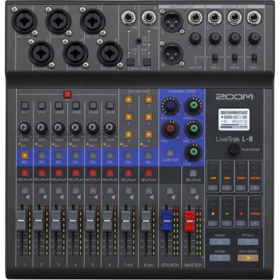 Zoom Live Track L-8 8 Kanal Dijital Mixer