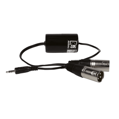 AUDAC TR2080 Stereo Ses İzolasyon Transformatörü 3.5 mm - 2 x Xlr