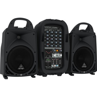 Behringer EUROPORT PPA500BT 8" Taşınabilir Hoparlör Takımı 500 Watt
