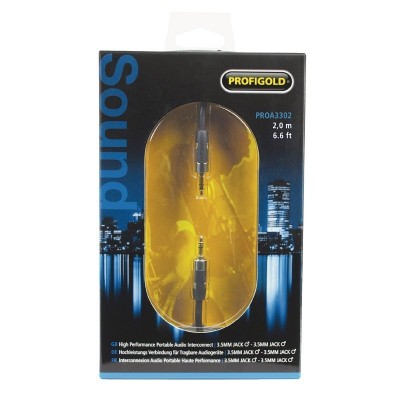 Profigold PROA3302 Hi-Fi Stereo Ses Kablosu 3.5 mm - 3.5 mm 2 Metre