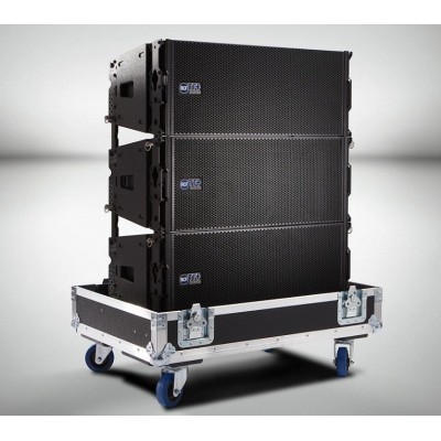 Vertical Array Hoparlör İçin Hard Case 3'lü Tekerlekli