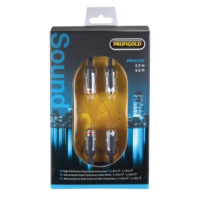 Profigold PROA4202 Hi-Fi Stereo Ses Kablosu 2xRca - 2xRca 2 Metre