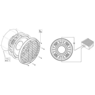 German Maestro MRW-10008 10" Tavan Subwoofer Hoparlör