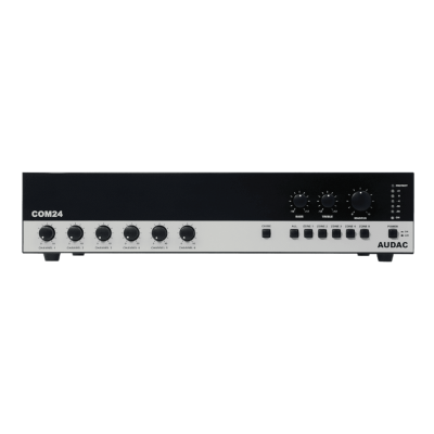AUDAC COM24 MK2 6 Kanal Mikser Amplifikatör 240 Watt/100V 5 Zone