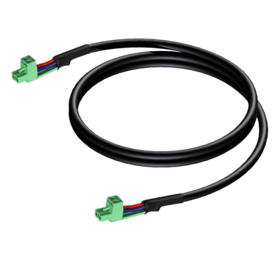AUDAC CLA530/2  3 Pin Terminal Blok Konnektörlü Kablo 2 Mt