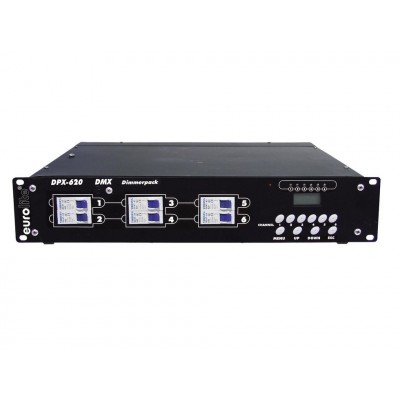 Eurolite DPX-620 6 Kanal Rack Tipi Dijital Dimmer 6x20 Amper