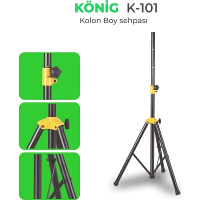 König K-101 Tripod Hoparlör Sehpası