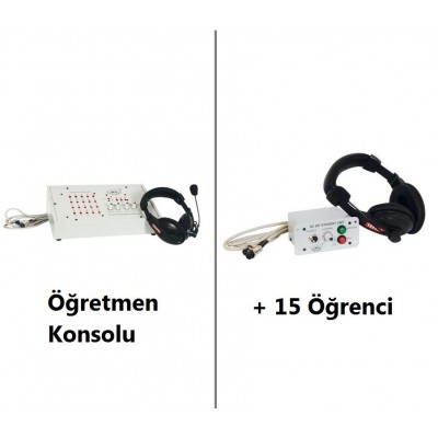 L15 Lingafon 15 Öğrenci için Dil Laboratuvarı