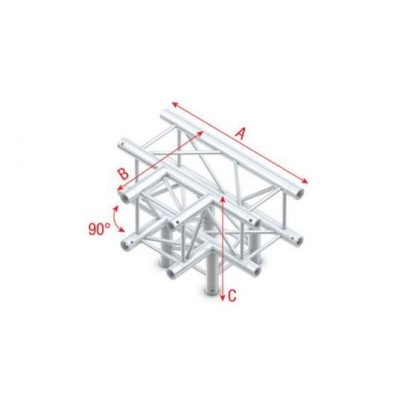 Kare30-T Truss Birleştirme Aparatı 4 Yollu 50X50 Cm