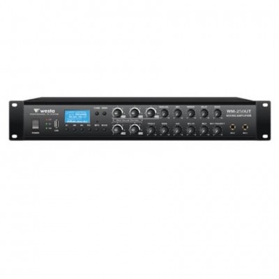 Westa WM-250UT Mikser Amplifikatör 250 Watt/100V 5 Zone Usb/Sd Kart