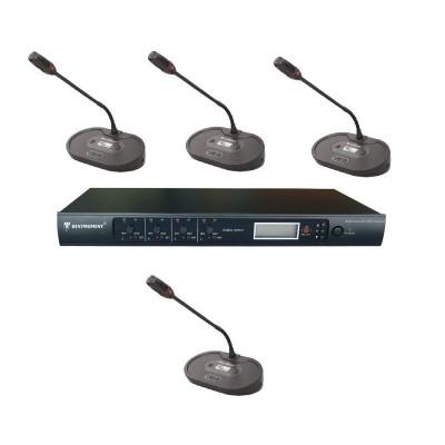 Restmoment RX-2804 4 lü Kablosuz Konferans Sistemi Şarjlı Bataryalı
