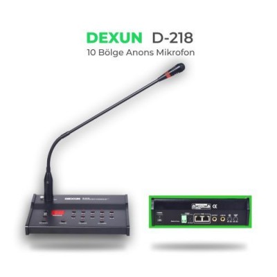 Dexun D218 Anons Mikrofonu 10 Zone