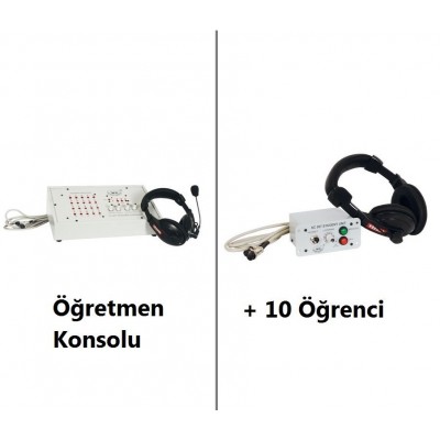 L10 Lingafon 10 Öğrenci için Dil Laboratuvarı