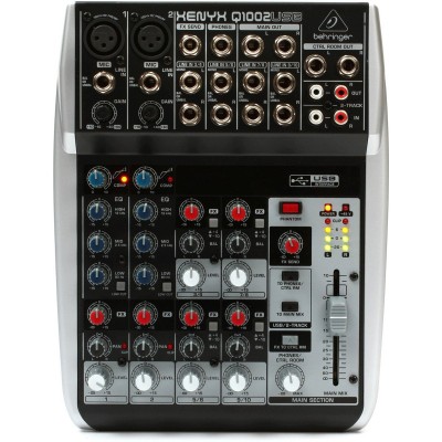 Behringer Q1002USB 12 Kanal Mikser Efektli Usbli (Oz)