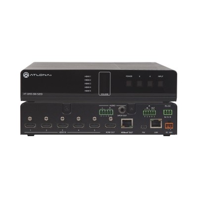 Atlona AT-UHD-SW-52ED 5x2 5xHdmı Giriş 1xHdmı 1xHdBaset Çıkış Matrix Switcher