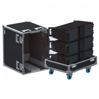 L'acoustic KARA Line Array Hoparlör Hard Case 3 Adet İçin Tekerlekli