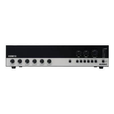 AUDAC COM12 MK2 6 Kanal Mikser Amplifikatör 120 Watt/100V 6 Zone