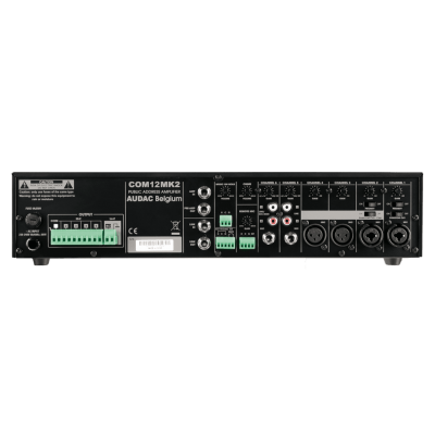 AUDAC COM12 MK2 6 Kanal Mikser Amplifikatör 120 Watt/100V 6 Zone