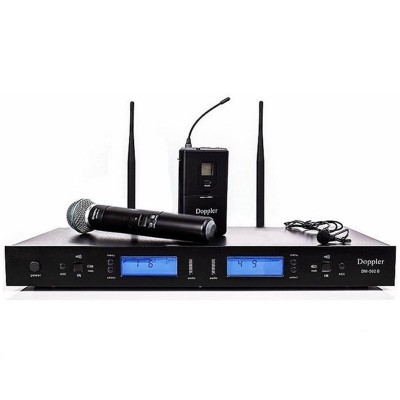 Doppler DM502HB 2 li Kablosuz El + Yaka  Mikrofonu