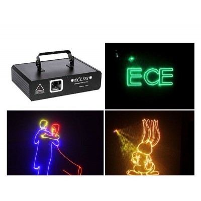 Eclips Rainbow-1000 Yazı ve Animasyon Lazer Işık 1 Watt 7 Renk