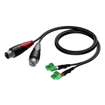 AUDAC CLA835/1 2x XLR/F- 2x Terminal Blok Konnektörlü Kablo 1 Mt
