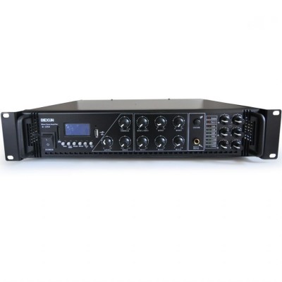 Dexun D450 6 Bölgeli Mikser Amplifikatör 450 Watt/100V Usb/Sd/Bluetooth