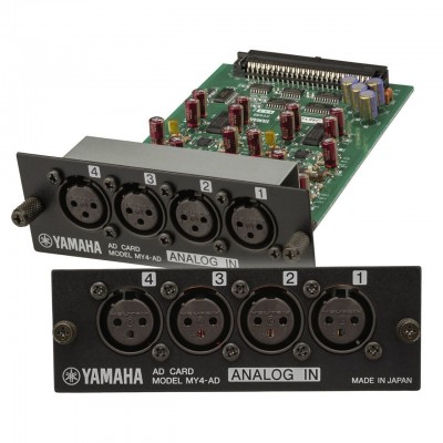 Yamaha MY4 AD  4 Channel  A/D Converter Card, 4 x XLR