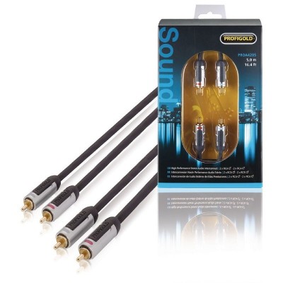 Profigold PROA4205 Hi-Fi Stereo Ses Kablosu 2xRca - 2xRca 5 Metre