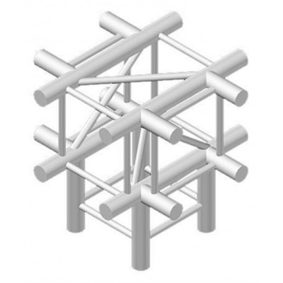 Eurotruss FD–34-XD  30x30 Cm Kare Truss 90º Köşe  ( 5 Yön )