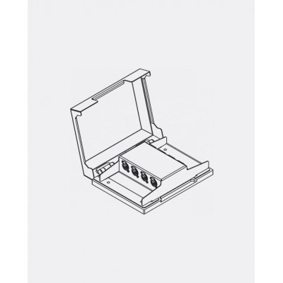 DAS DASnet Splitter Pasif Splitter, 1 Giriş / 3 Çıkış (Audio + Data + Power)