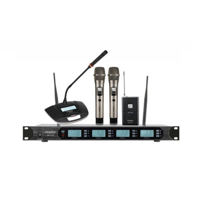Doppler DMT4100-Set 4 lü Kablosuz Mikrofon Modüler Set