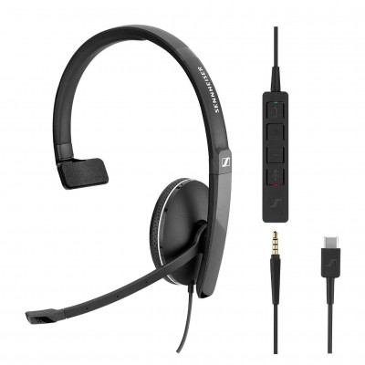 Sennheiser SC 135 USB-C CTRL Usb Kablolu Mikrofonlu Ofis Çağrı Merkezi Kulaklığı (Bi)