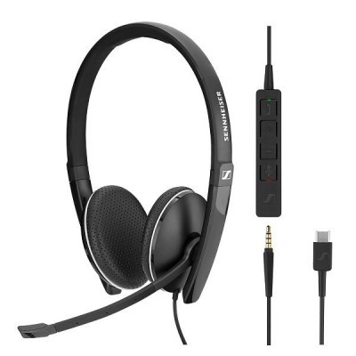 Sennheiser SC 165 USB-C CTRL Usb Kablolu Mikrofonlu Ofis Çağrı Merkezi Kulaklığı (Bi)
