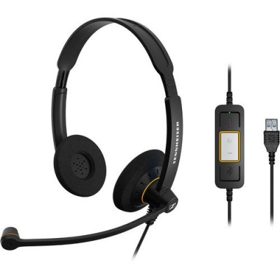 Sennheiser SC 60 USB ML Usb Kablolu Mikrofonlu Ofis Çağrı Merkezi Kulaklığı (Bi)