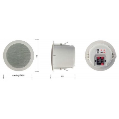 Amc MC 4EN 4'' Tavan Hoparlörü 6 Watt/100V/8Ohm
